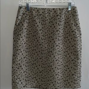 J. Crew Pencil Skirt Floral Print Size 6